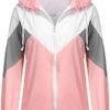 SoTeer Women's Waterproof Rain Jackets Lightweight Hooded Wi...
