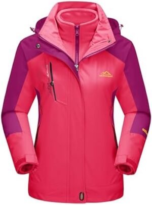 MAGCOMSEN Women's 3-in-1 Winter Coats Snow Ski Jacket Waterp... MAGCOMSEN Women's 3-in-1 Winter Coats Snow Ski Jacket Waterp...