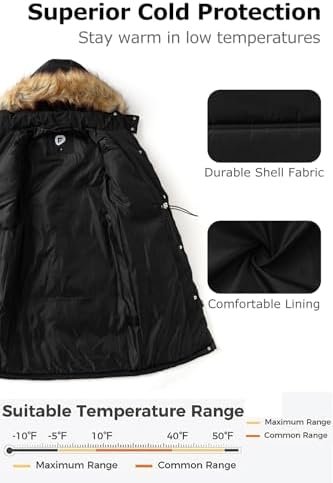 Garemcy Women's Winter Coat Water Resistant Long Puffer Jack...