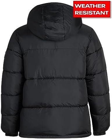 Reebok Men's Puffer Jacket - Heavyweight Quilted Puffer Coat...