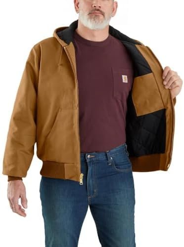 Carhartt Men's J140 Loose Fit Firm Duck Insulated Flannel-Li...