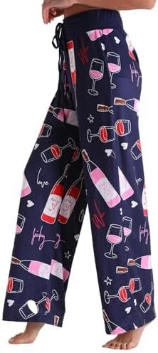 Palazzo Pants Women Lounge Wide Leg Yoga Pants Stylish Flora...