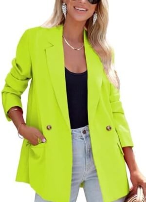 ARTFREE Womens Casual Blazer Button Lapel Long Sleeve Work B... ARTFREE Womens Casual Blazer Button Lapel Long Sleeve Work B...