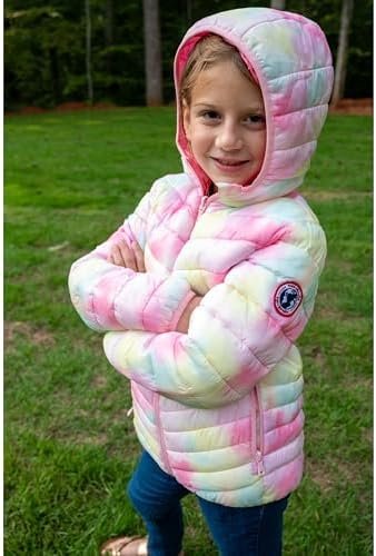 Rokka&Rolla Girls' Reversible Lightweight Puffer Jacket Hood...