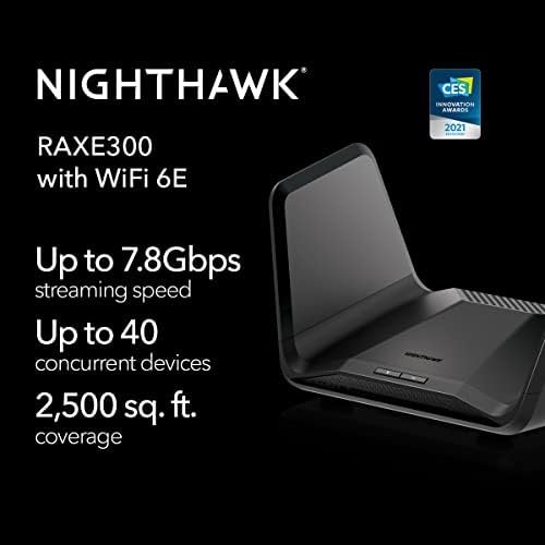 NETGEAR Nighthawk WiFi 6E Router (RAXE300) | AXE7800 Tri-Ban...