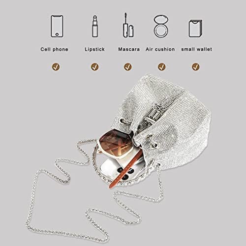 TOPALL Upgrade Rhinestone Evening Bag Bling Purse Sparkly Di...