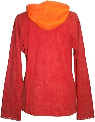 Agan Traders Women's 2025 Spring Boho Tie Dye Gypsy Hoodie -...