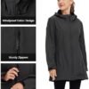 wantdo Women Softshell Jacket Fleece Lined Hooded Rain Coat ...