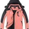 Spmor Women's Waterproof Ski Jacket Hooded Snowboard Coat Wa...