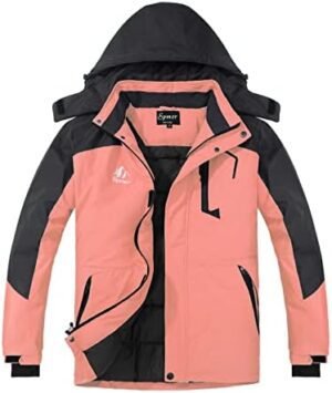 Spmor Women's Waterproof Ski Jacket Hooded Snowboard Coat Wa... Spmor Women's Waterproof Ski Jacket Hooded Snowboard Coat Wa...