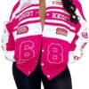 CALEBGAR Women Varsity Jacket Motorcycle Detachable Letter G...