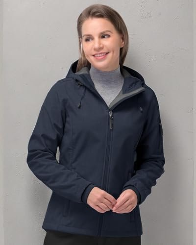 33,000ft Women's Softshell Jacket, Fleece Lined Warm Jacket ...