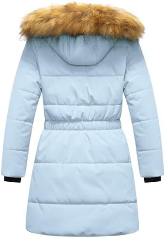 CREATMO US Girl's Long Length Winter Coat Parka Water Resist...