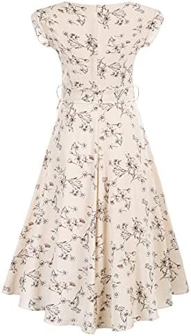 JASAMBAC Women's Floral High Low Dress for Wedding Guest Flo...