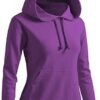 CLOVERY Women's Solid Hoodie Pocket Long Sleeve Hoodie