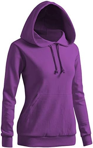 CLOVERY Women's Solid Hoodie Pocket Long Sleeve Hoodie