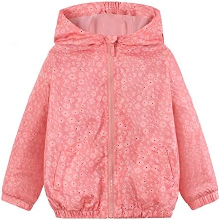 SUNDAY ROSE Boys Girls Rain Jackets Lightweight Waterproof H...