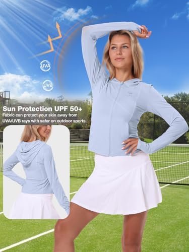 CAMEL CROWN Women's UPF 50+ Sun Protection Jacket Hoodie Lig...