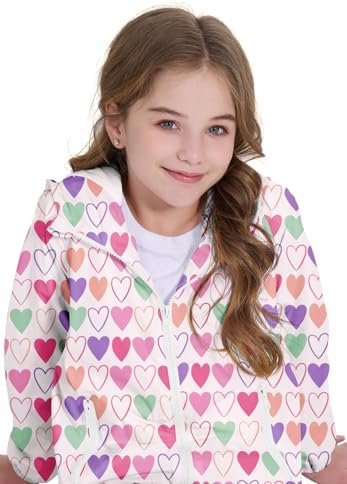Zando Girls Rain Jacket Lightweight Waterproof Hooded Jacket...