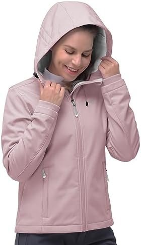 33,000ft Women's Softshell Jacket, Fleece Lined Warm Jacket ...