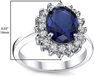 Solid Sterling Silver Kate Middleton's Engagement Ring with ...