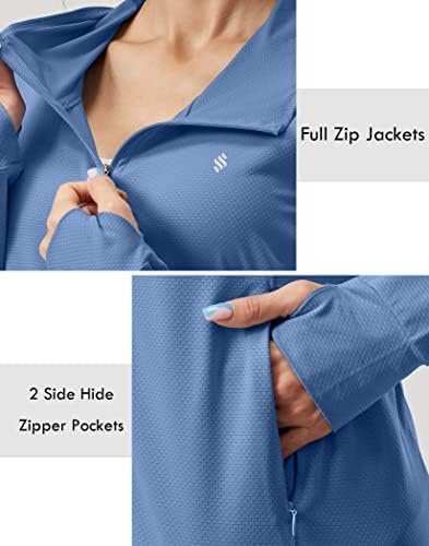 Soothfeel Women's UPF 50+ Sun Protection Hoodie Jacket Light...