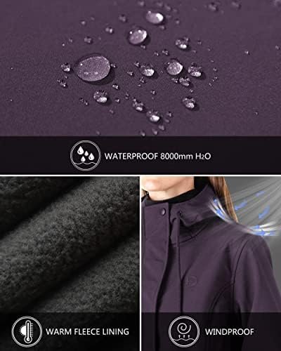 Outdoor Ventures Women's Lightweight Waterproof Fleece Lined...