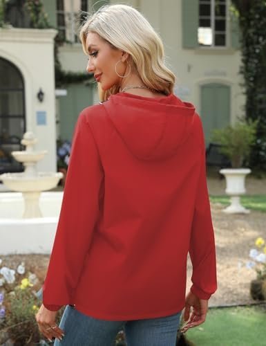 Avoogue Rain Jacket for Women Waterproof Lightweight Windbre...