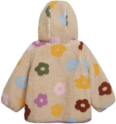 OSHKOSH B'GOSH Baby Girls' Reversible Sherpa-to-Puffer Hoode...