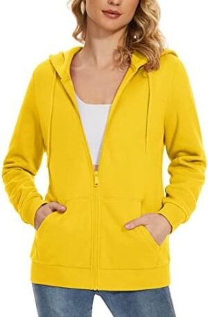 MAGCOMSEN Women's Fleece Lined Zip Up Hoodies Casual Hooded ... MAGCOMSEN Women's Fleece Lined Zip Up Hoodies Casual Hooded ...