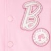 Barbie Girls French Terry Varsity Bomber Jacket Little Kid t...