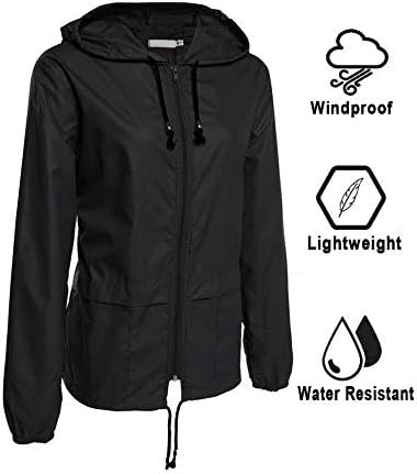 Avoogue Raincoat Women Lightweight Waterproof Rain Jackets P...