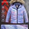 Chrisuno Girl's Water Resistant Winter Coats Warm Fleece Lin...