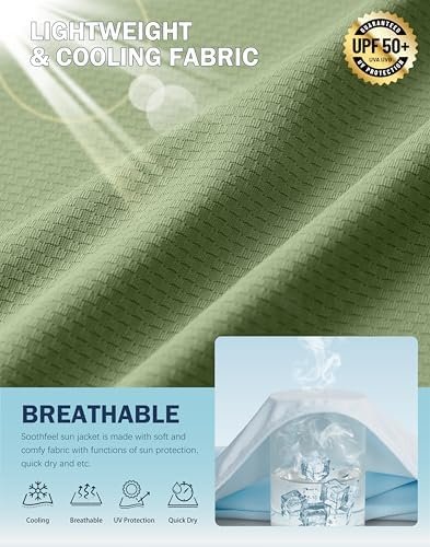 Soothfeel Women's UPF 50+ Sun Protection Hoodie Jacket Light...