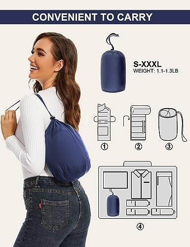 ANOTHER CHOICE Women Puffer Jacket Hooded Warm Lightweight P...