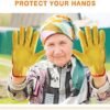 Patelai Garden Gloves Leather Gardening Gloves Thorn and Cut...
