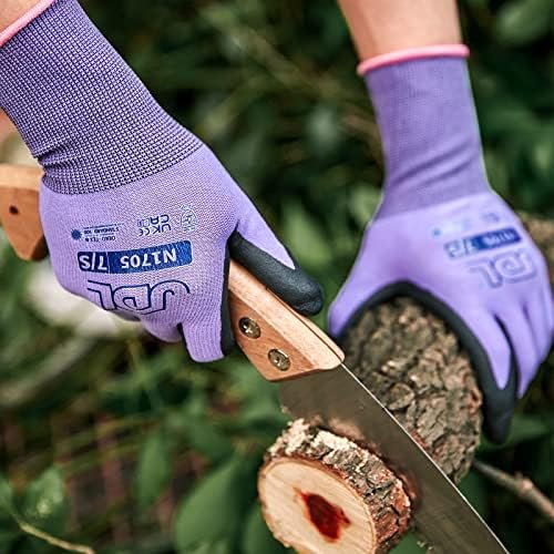 JDL Work Gloves Women men Microfoam Nitrile Coated Gloves 3/...