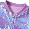 Lovekider Girls Sequin Jacket Glitter Long Sleeves Gradient ...