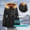 Garemcy Womens Winter Water-reprllent Coat Thicken Puffer Ja...