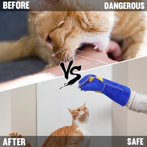 HLDD HANDLANDY Animal Handling Gloves, Bite Proof for Dog Tr...