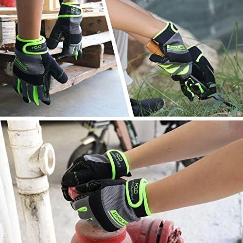HANDLANDY Work Gloves for Men & Women, Utility Mechanic Work...