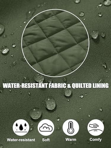 MAGCOMSEN Women's Bomber Jacket Casual Quilted Lined Coat Zi...