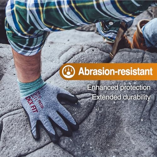 DEX FIT Nitrile Coated Work Gloves FN330-3D-Comfort Stretchy...