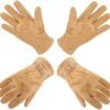 2 Pairs of HANDLANDY Kids Gardening Gloves Foam Rubber Coate...