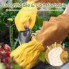 Rose Pruning Garden Gloves for Men/Women,Thorn Proof Heavy D...