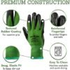 Pine Tree Tools Bamboo Garden Gloves for Women & Men - Multi...