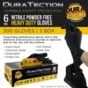 Dura-Gold Heavy Duty Black Nitrile Disposable Gloves, 6 Mil ...