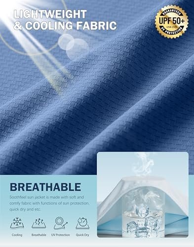 Soothfeel Women's UPF 50+ Sun Protection Hoodie Jacket Light...