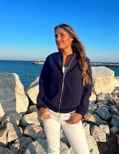 Zeagoo Women's Bomber Jacket Casual Coat Zip Up Outerwear Wi...