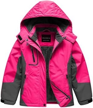 CREATMO US Girl's Waterproof Ski Jacket Warm Winter Snow Coa... CREATMO US Girl's Waterproof Ski Jacket Warm Winter Snow Coa...